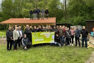 Gruppenfoto der Studierenden mit Ehrengäste